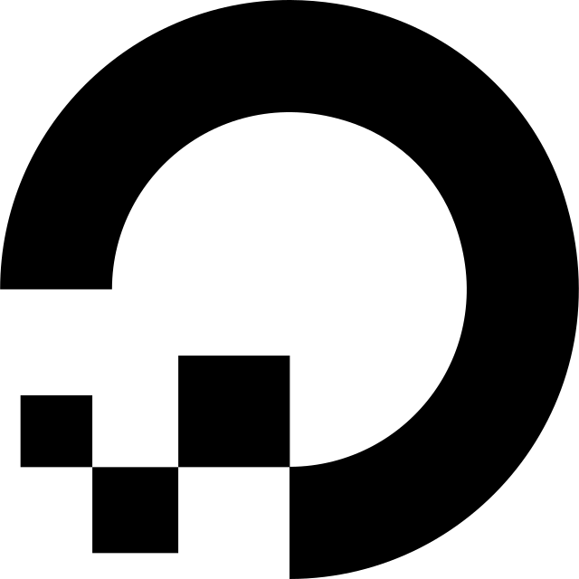 DigitalOcean logo, black variant for light backgrounds (PNG)