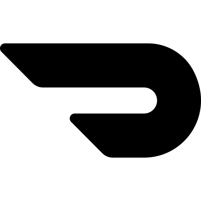 DoorDash logo, black variant for light backgrounds (PNG)
