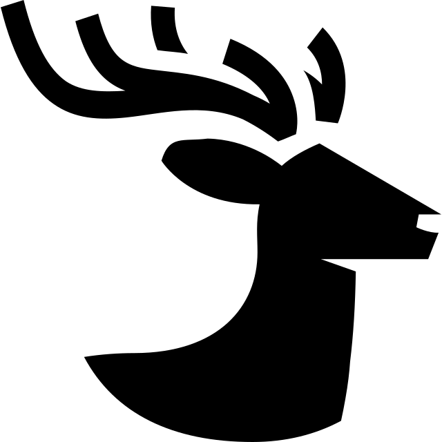 Elk logo, black variant for light backgrounds (PNG)