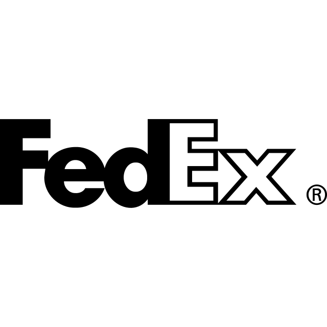 FedEx logo, black variant for light backgrounds (PNG)