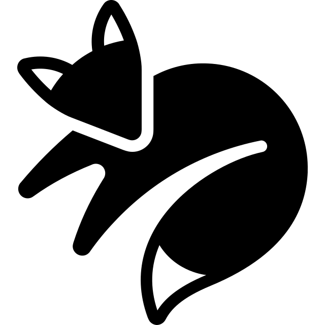 Kitsu logo, black variant for light backgrounds (PNG)