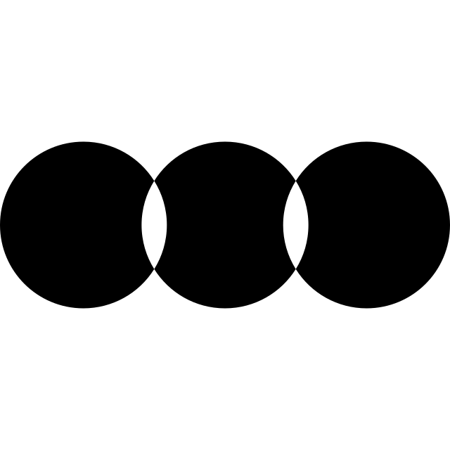 Letterboxd logo, black variant for light backgrounds (PNG)