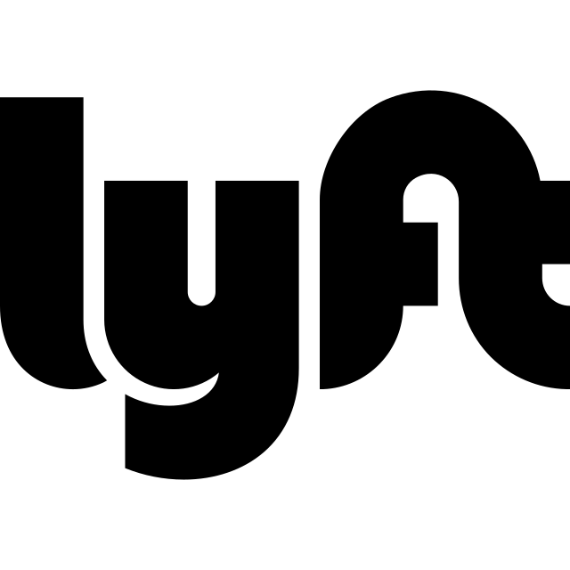 Lyft logo, black variant for light backgrounds (PNG)