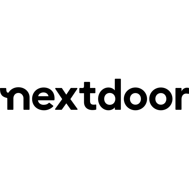 Nextdoor logo, black variant for light backgrounds (PNG)