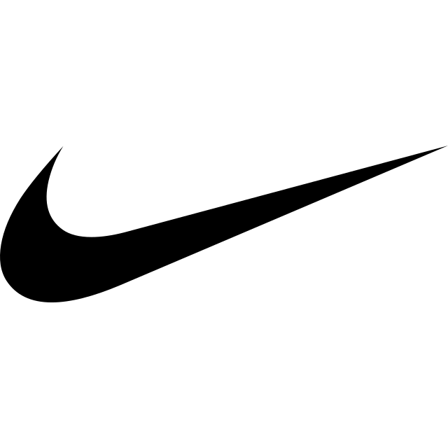 Nike logo, black variant for light backgrounds (PNG)