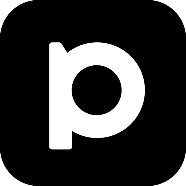 pixiv logo, black variant for light backgrounds (PNG)