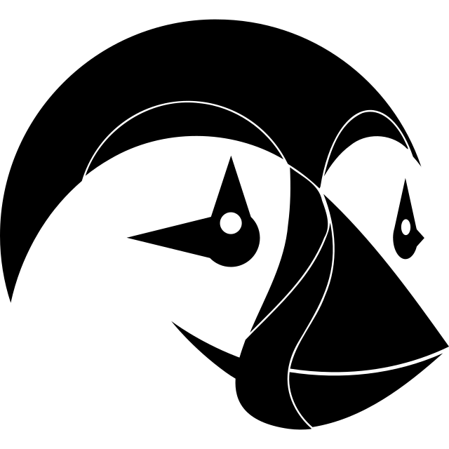 PrestaShop logo, black variant for light backgrounds (PNG)