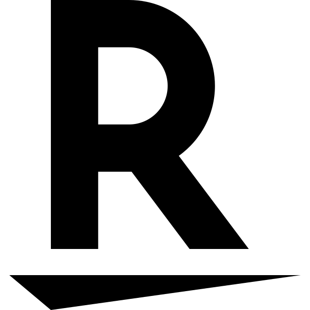 Rakuten logo, black variant for light backgrounds (PNG)
