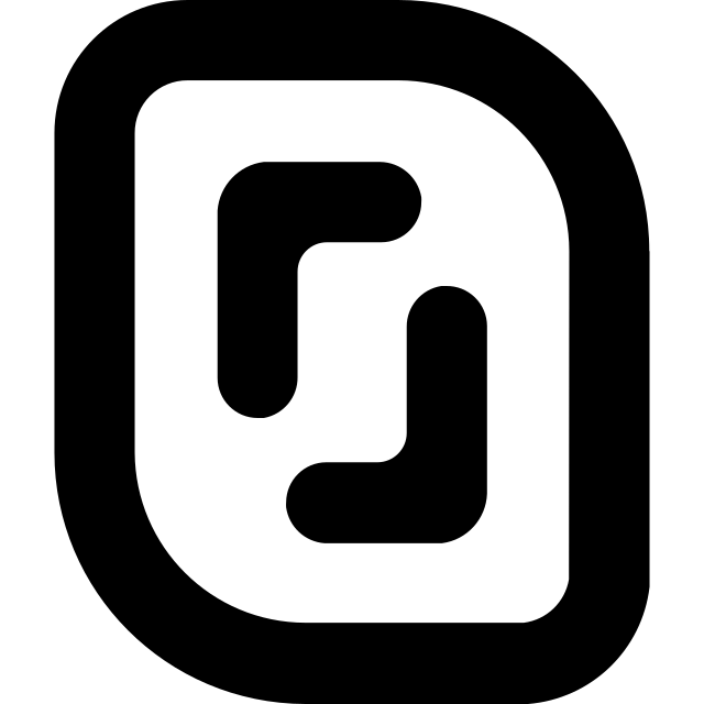 Scaleway logo, black variant for light backgrounds (PNG)