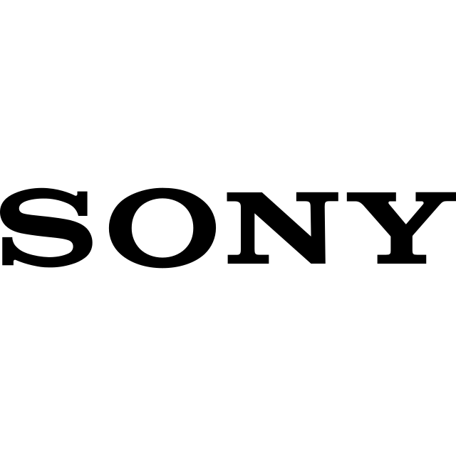 Sony logo, black variant for light backgrounds (PNG)