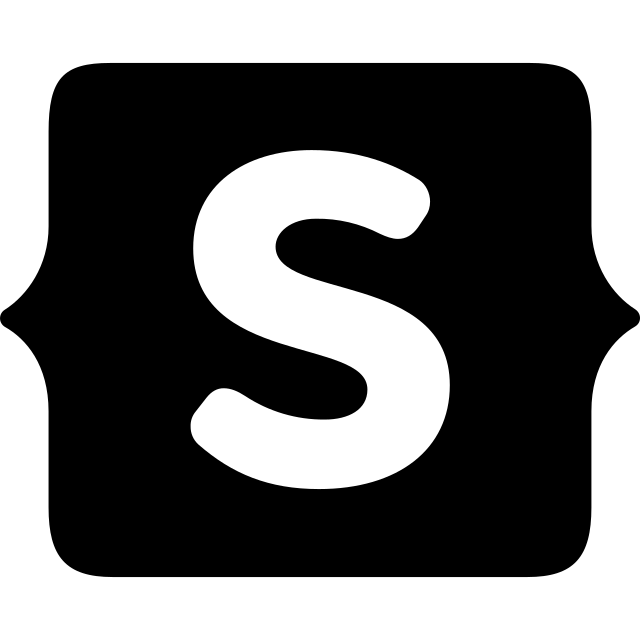 Statamic logo, black variant for light backgrounds (PNG)
