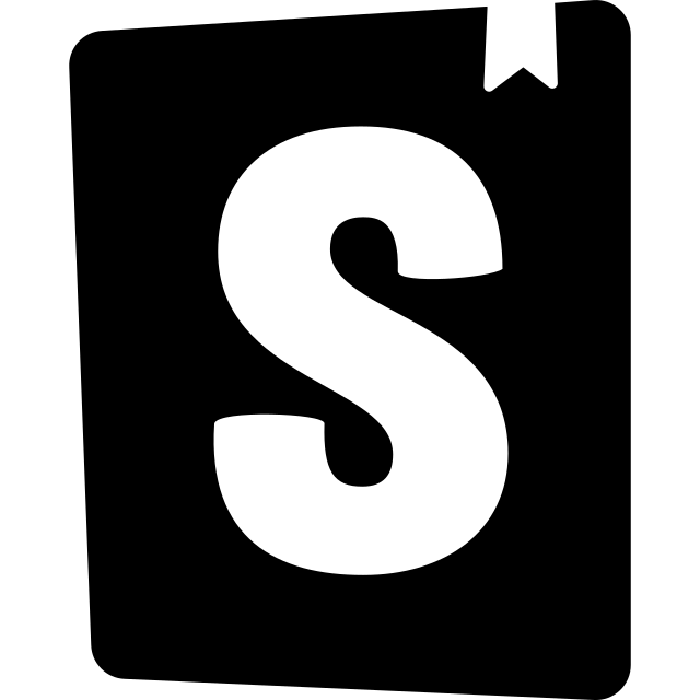 Storybook logo, black variant for light backgrounds (PNG)