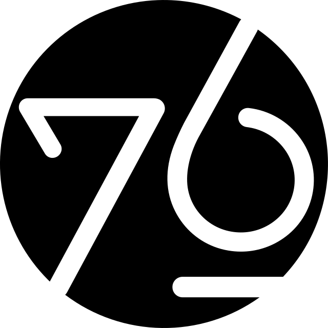 System76 logo, black variant for light backgrounds (PNG)