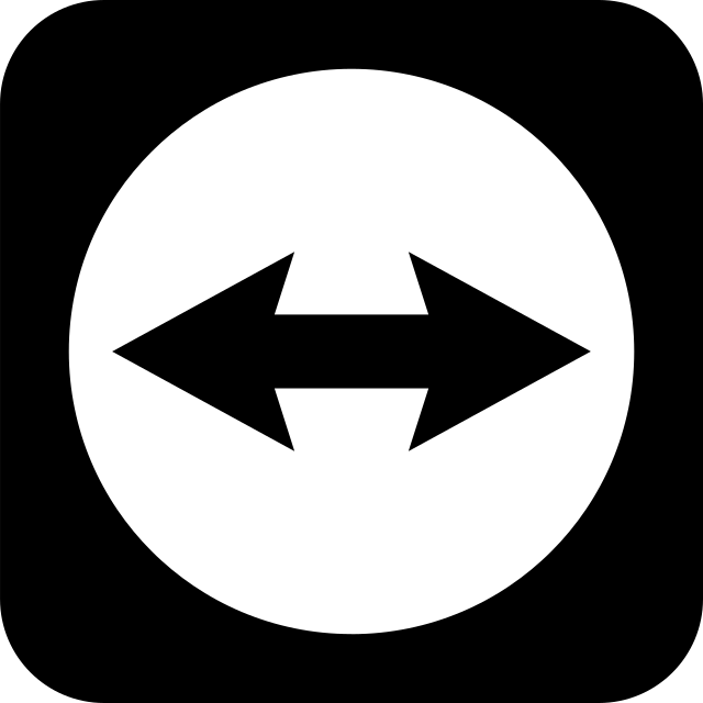 TeamViewer logo, black variant for light backgrounds (PNG)