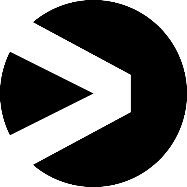 Viaplay logo, black variant for light backgrounds (PNG)