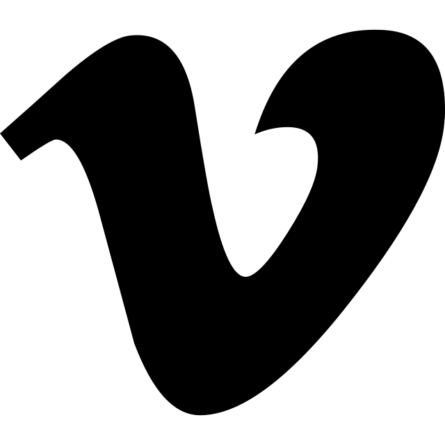 Vimeo logo, black variant for light backgrounds (PNG)