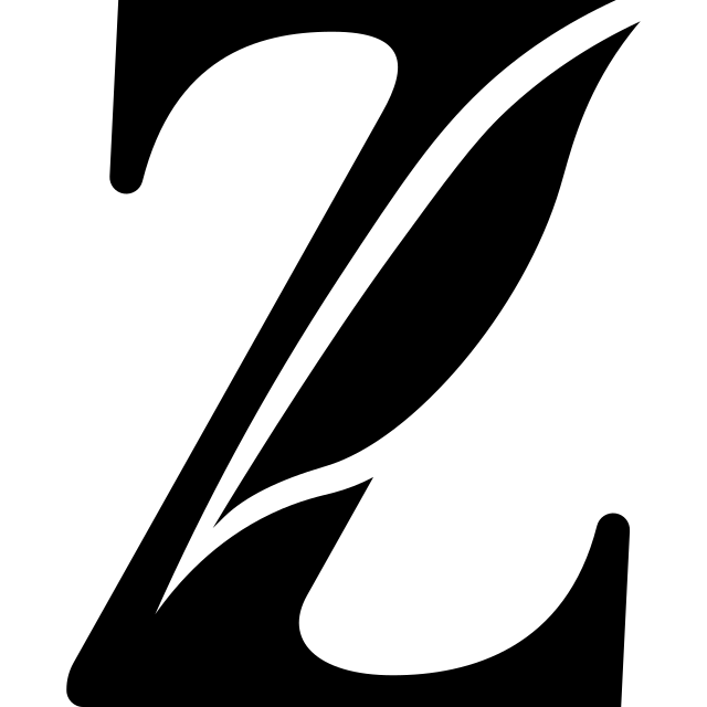 Zola logo, black variant for light backgrounds (PNG)