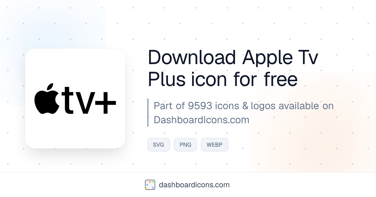 Apple Tv Plus Icon & Logo | Dashboard Icons & Logos