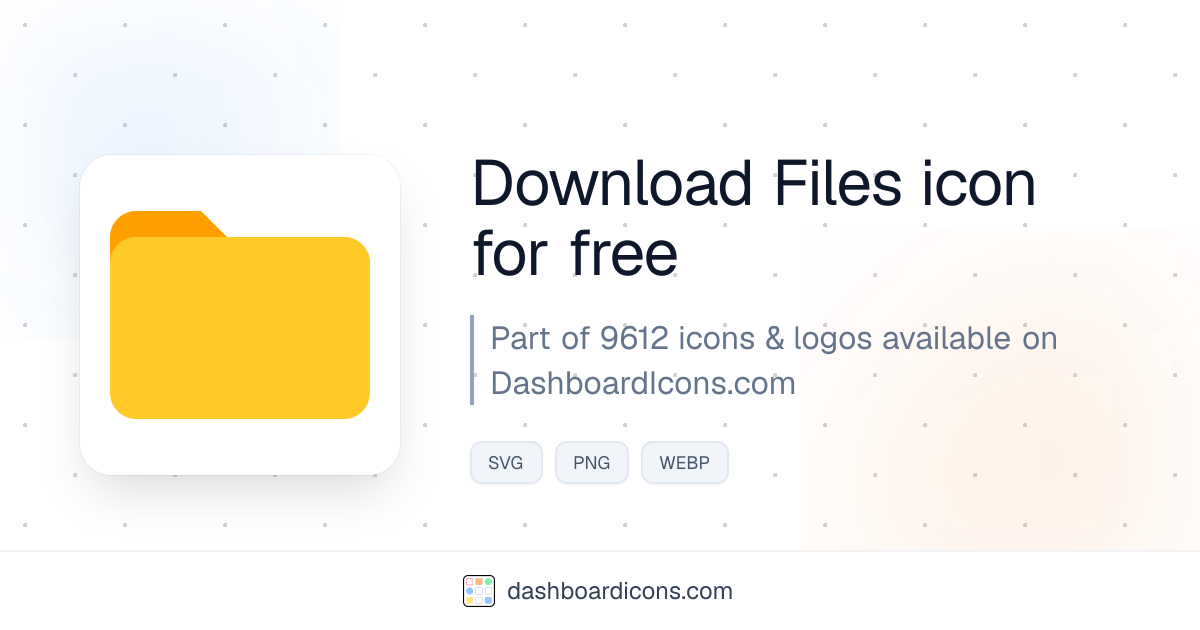 Files Icon & Logo | Dashboard Icons & Logos