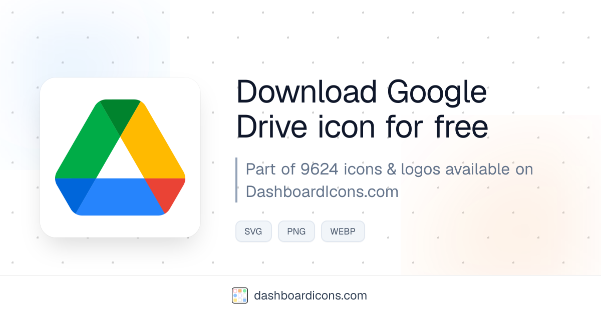 Google Drive Icon & Logo | Dashboard Icons & Logos