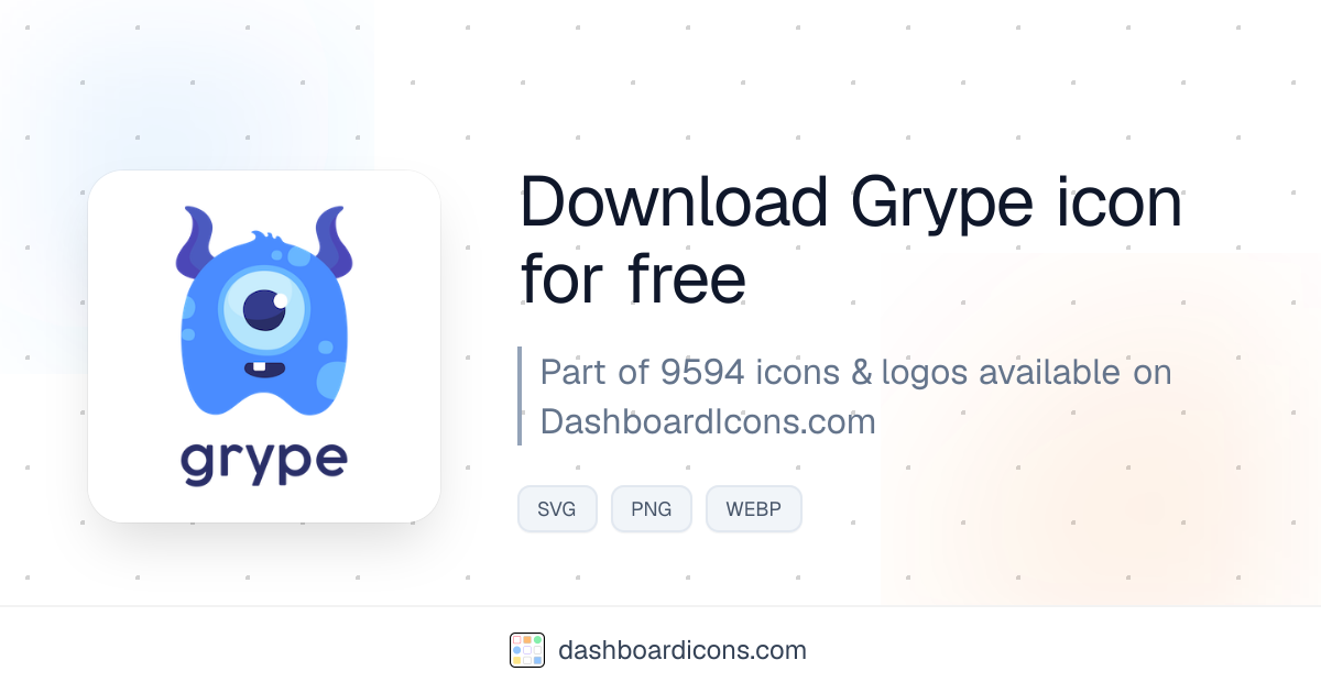 Grype Icon & Logo | Dashboard Icons & Logos