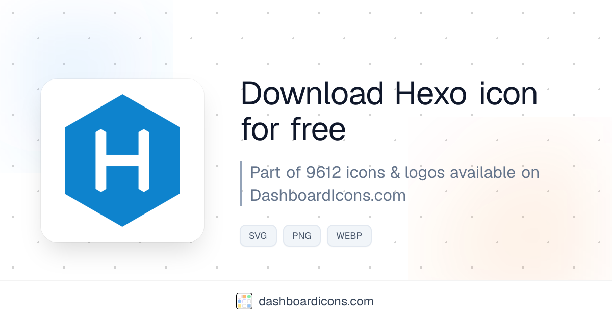 Hexo Icon & Logo | Dashboard Icons & Logos