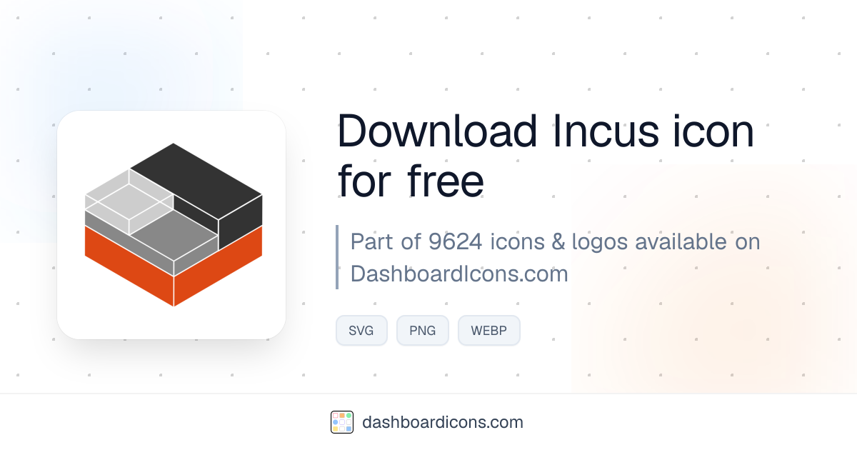 Incus Icon & Logo | Dashboard Icons & Logos