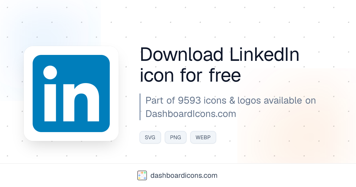 Linkedin Icon & Logo | Dashboard Icons & Logos