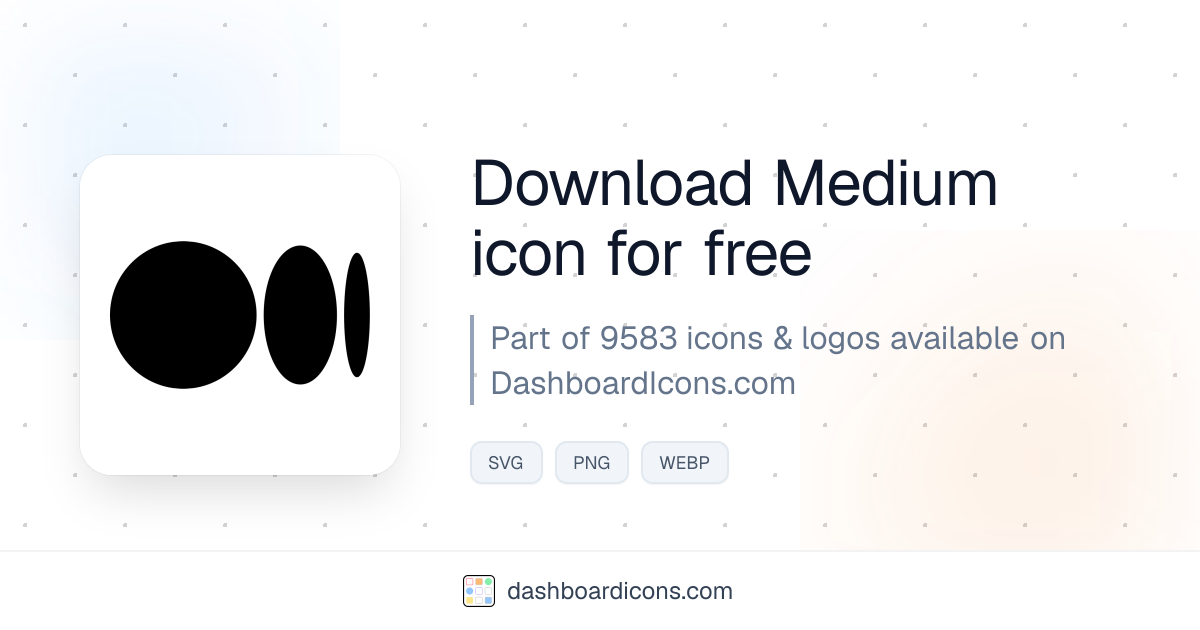 Medium Icon & Logo | Dashboard Icons & Logos