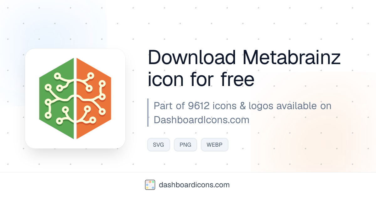 Metabrainz Icon & Logo | Dashboard Icons & Logos