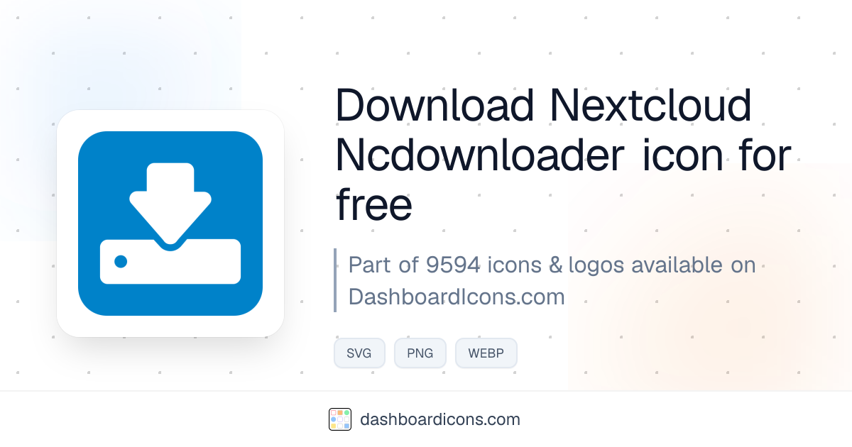 Nextcloud Ncdownloader Icon & Logo | Dashboard Icons & Logos