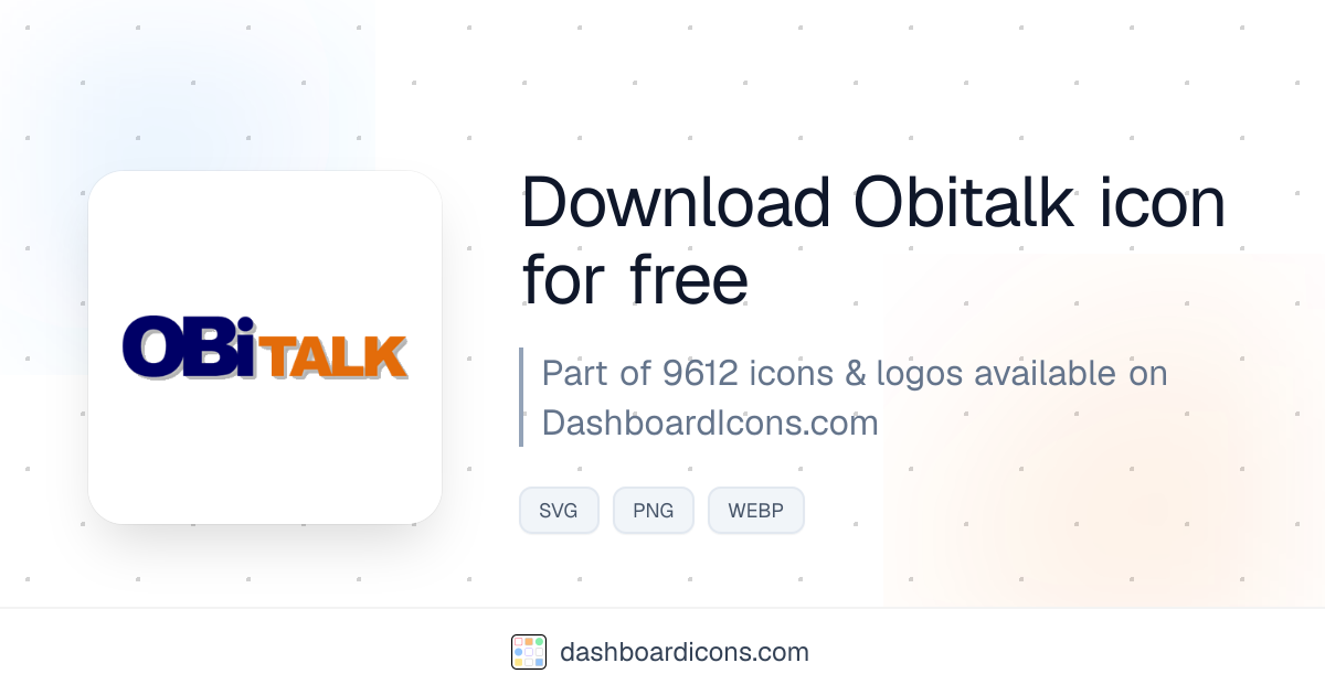 Obitalk Icon & Logo | Dashboard Icons & Logos
