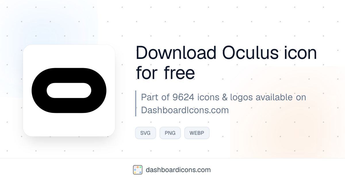 Oculus Icon & Logo | Dashboard Icons & Logos