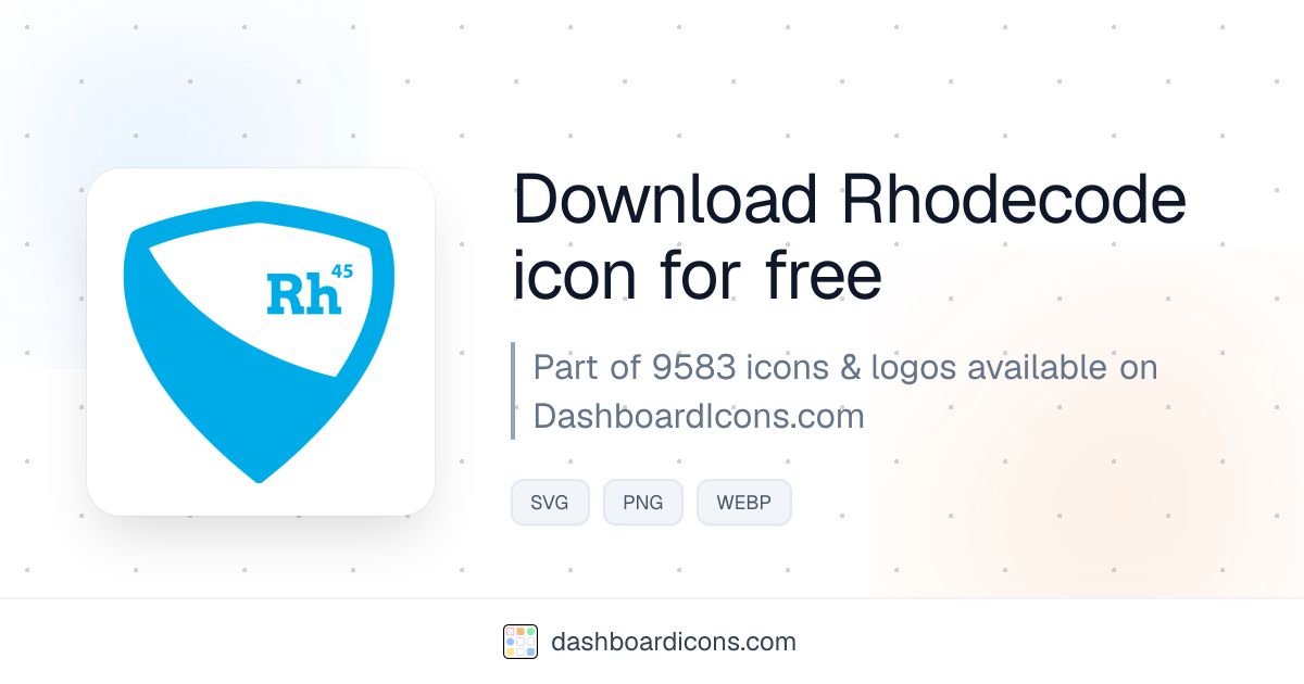 Rhodecode Icon & Logo | Dashboard Icons & Logos