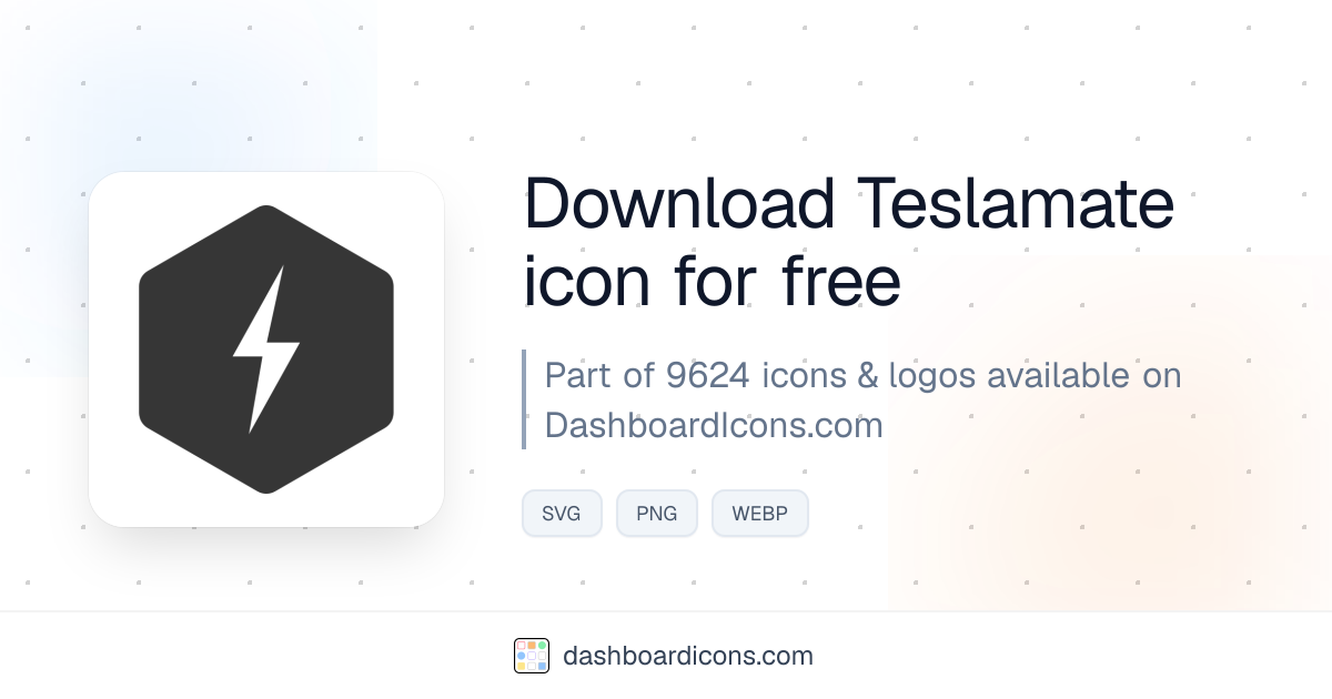 Teslamate Icon & Logo | Dashboard Icons & Logos