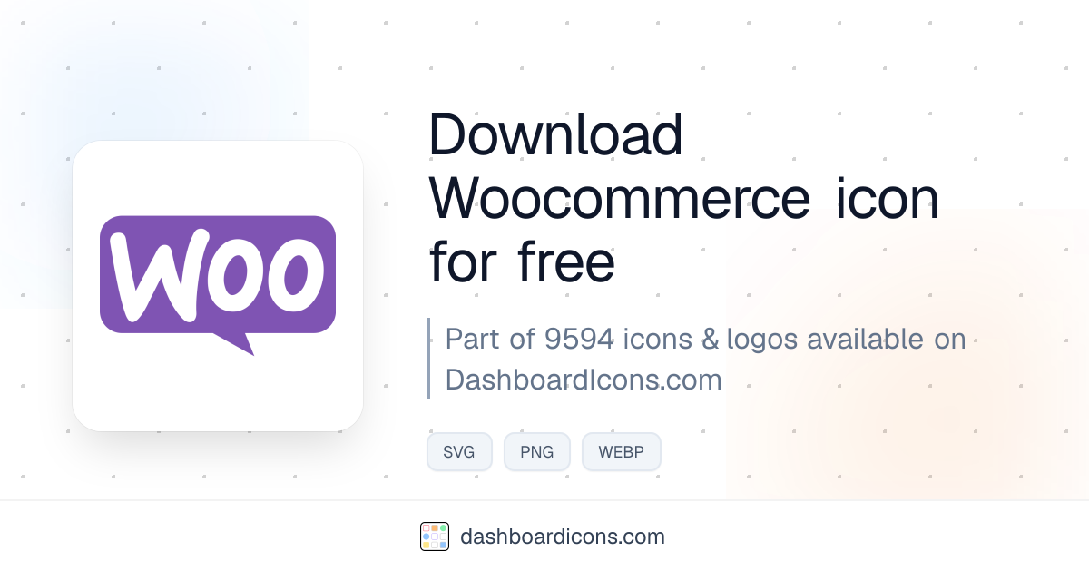 Woocommerce Icon & Logo | Dashboard Icons & Logos